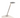 Koncept silver LED task lamp with tunable white light and 90+ CRI for modern study or home workspace