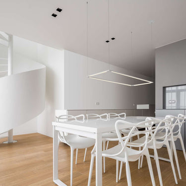 Award-winning Z-Bar LED ceiling light, a unique fixture designed for commercial and residential applications.