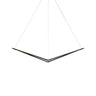 Koncept Z-Bar Bird Pendant Matte Black LED ceiling fixture with 360-degree rotation.