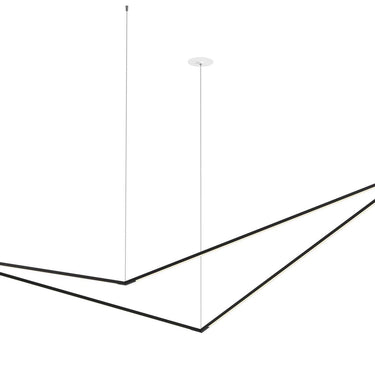 Energy-efficient Matte Black LED pendant lamp ideal for contemporary bedrooms.