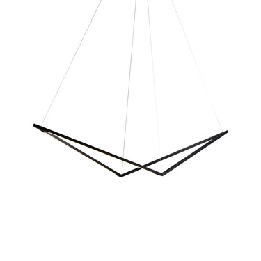 Award-winning Koncept Z-Bar Bird Pendant Light in Matte Black modern style.