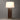 Nova of California Laurel Table Lamp Dark Walnut Wood Weathered Brass White Linen Shade