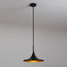 Nova of California Lodi Pendant Light Large Matte Black Walnut