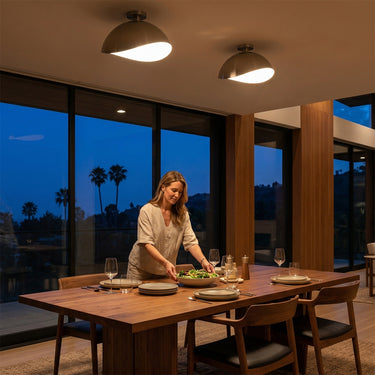 Nova Luna Bella Flush Mount, Satin Nickel, photo 2