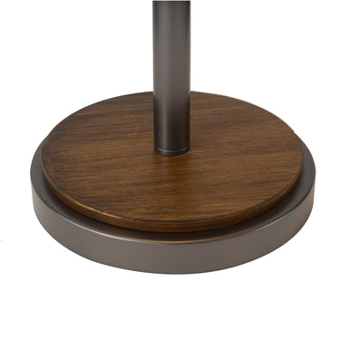 Nova of California Layers Natural Mica Table Lamp 25 Charcoal Grey Wood Gunmetal Dual Pull Chair