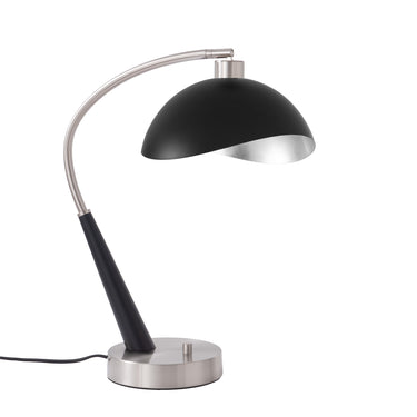 Nova Luna Bella Boomerang Table Lamp in Matte Black/Silver, photo 6