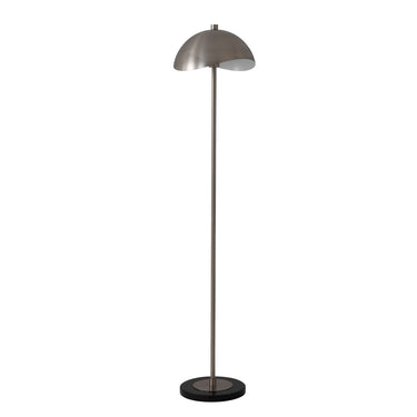 Nova Luna Bella Slimline Floor Lamp in Satin Nickel/White, photo 5
