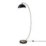 Nova Luna Bella Chairside Arc Floor Lamp in Matte Black/Silver-Leaf, photo 1