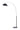 Nova Luna Bella 92" Arc Lamp in Matte Black/Silver shade, Antique Nickel body, Black base, photo 19