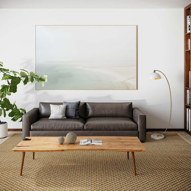 Nova of California Luna Bella Chairside Arc Floor Lamp 60 Weathered Brass Matte White Gold Leaf Shade