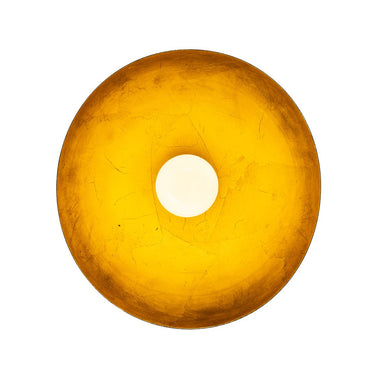 Nova Luna Bella Flush Mount, Matte Black and Gold Leaf, photo 6
