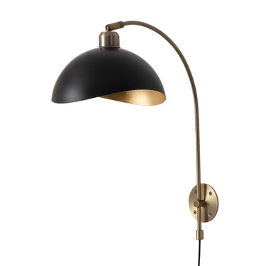 Nova of California Luna Bella Wall Sconce Weathered Brass Matte Black