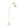 House of Troy Logan White/Satin Nickel Floor Lamps with rolled shade