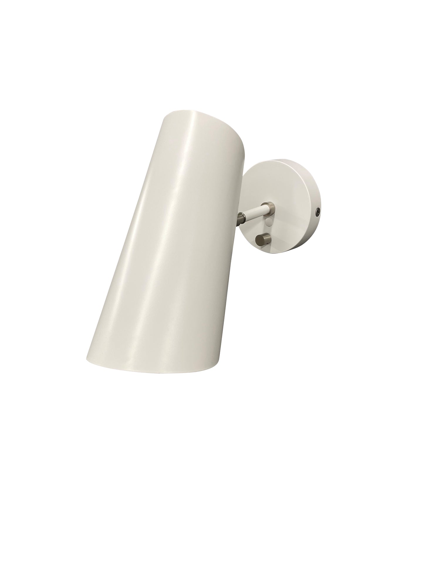 House of Troy Logan White/Satin Nickel Wall Sconce with rolled shade L325-WTSN