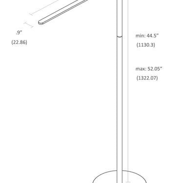 Koncept Lady7 Floor Lamp Metallic Black
