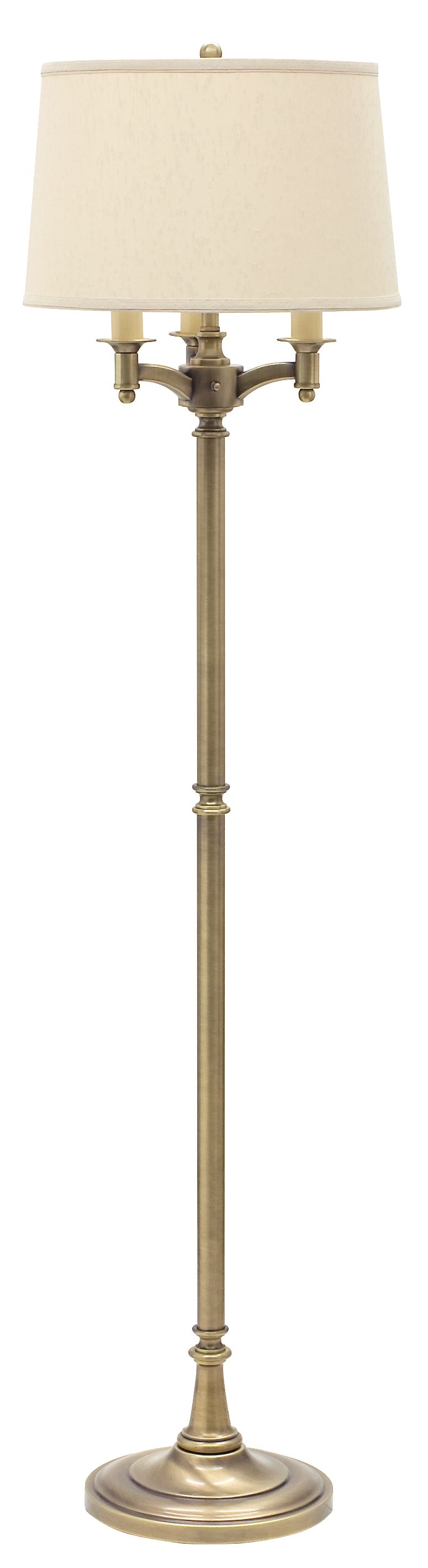 House of Troy Lancaster 62.75" Antique Brass Six Way Floor Lamp L800-AB