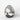 Ladenac Bois de Russie mini egg – Silver mini egg, side view