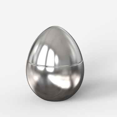 Ladenac Bois de Russie mini egg – Silver mini egg, side view
