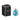 Ladenac Bois de Russie 220 g egg – Harlequin Blue egg beside its black gift box