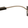 House of Troy Lewis LED Gooseneck Wall Swings in Black with Satin Nickel