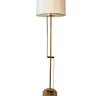 House of Troy Lyndon 65" Floor Lamp in Heritage Gold with two piece Black metal accents