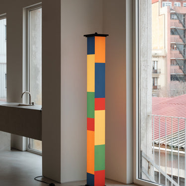Modern LED floor lamp by Santa & Cole for office interiors
