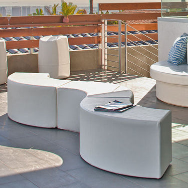 La Fete Design Furniture Arc Curved Bench at MetropolitanDecor.com