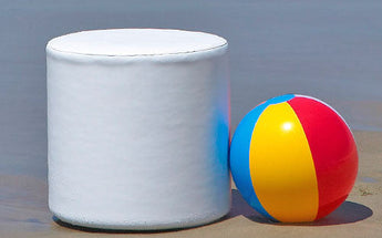 La Fete Dot Cylinder Ottoman - Front View