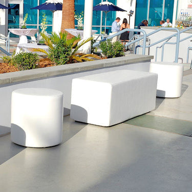 La Fete Design Furniture Dot Cylinder Ottoman at MetropolitanDecor.com