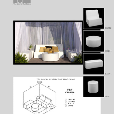 La Fête Chic Club Now Instant Outdoor Cabana