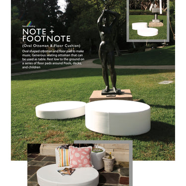 La Fête Note Oval Outdoor Floor Pad