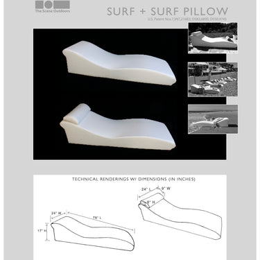 La Fête Surf Low Profile Outdoor Sun Lounge