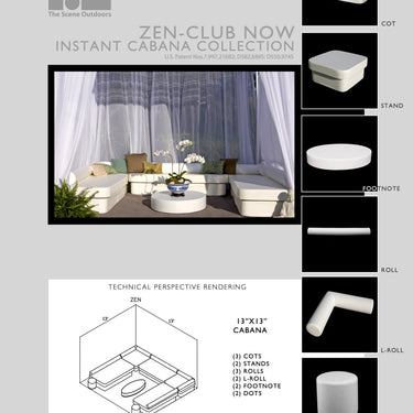 La Fête Zen Club Now Instant Outdoor Cabana