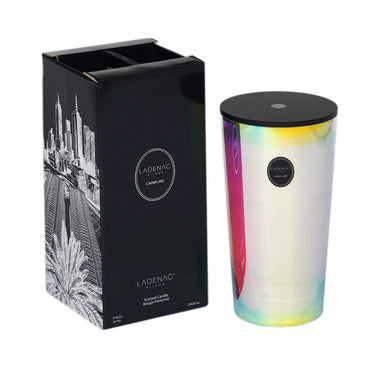 Luxury Candle - 8500g Jar illuminating a cozy bedroom with its warm glow