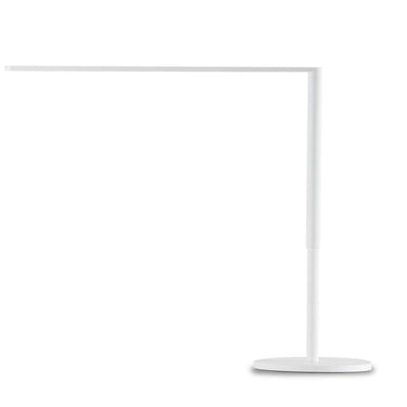Adjustable tunable white LED task lamp with modern right-angle silhouette