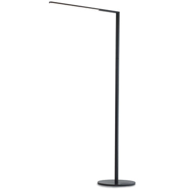 Minimalist adjustable floor lamp with USB charging port and LED technology