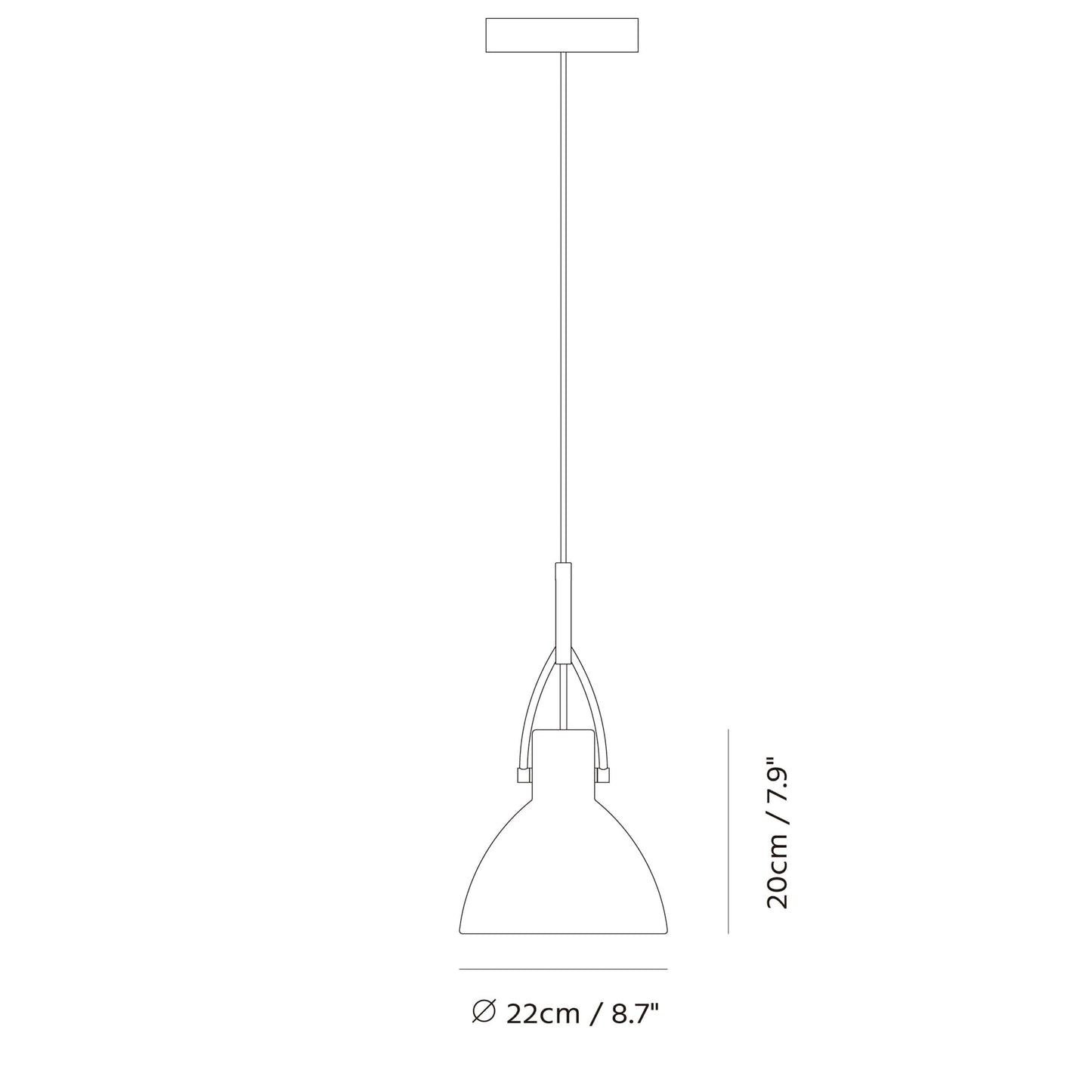 Seed Design Laito Pendant Medium White