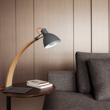 Seed Design Laito Wood Table Lamp Gray