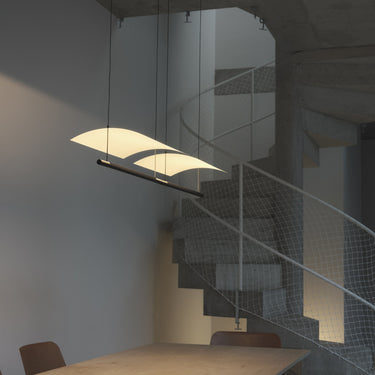 Santa & Cole Lámina 45 pendant light with warm dimmable LED illumination