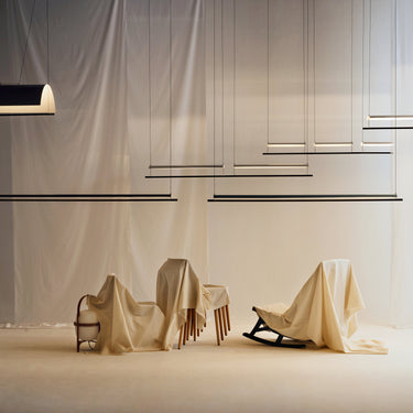 Antoni Arola designed Lámina pendant lamp with curved metal shade