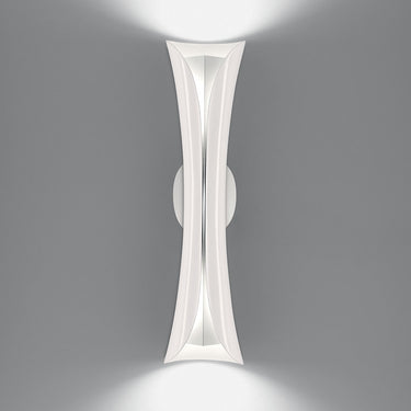 White Artemide Cadmo Wall Lamp with Uplight and Downlight