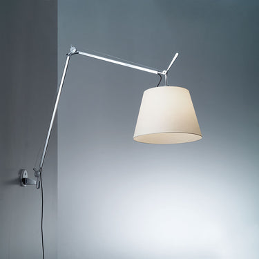 17" Shade · Parchment Aluminum – Tolomeo Mega Wall Light studio photo