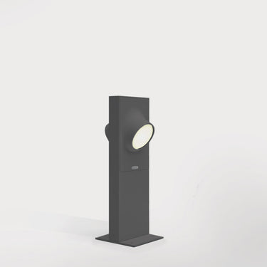 LED 2×6.5W · 3000K 50 Dual Side Anthracite – Ciclope Outdoor Bollard Light studio photo