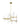 Langston Chandelier - Contemporary Brass Glass Chandelier