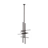 Bronze Cityscape X-Large Pendant, 2700K warm LED light, modern geometric design