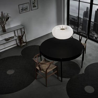 Le Klint Donut 195 Pendant, Large, Polished Steel, interior photo 2