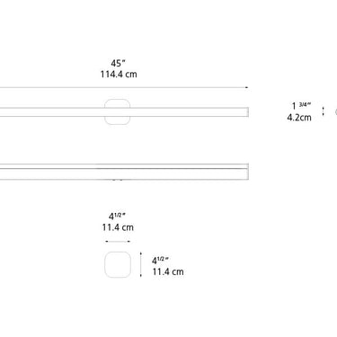Contemporary LED wall-mounted and ceiling-mounted lighting solution for high-end residential and commercial spaces