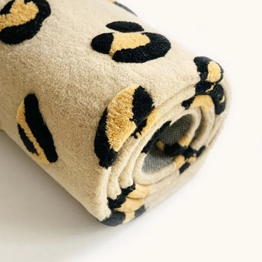 Beige, Brown & Black Leopard Rug by Maison Deux, photo 4