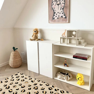 Beige, Brown & Black Leopard Rug by Maison Deux, photo 3