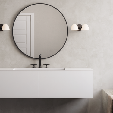 Made by Hand Fuse Double Wall Lamp – studio and room photo 1